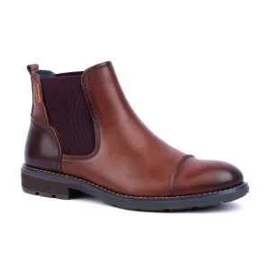 Pikolinos York M2M-8016 Mens Cuero Brown Leather Pull On Ankle Boots