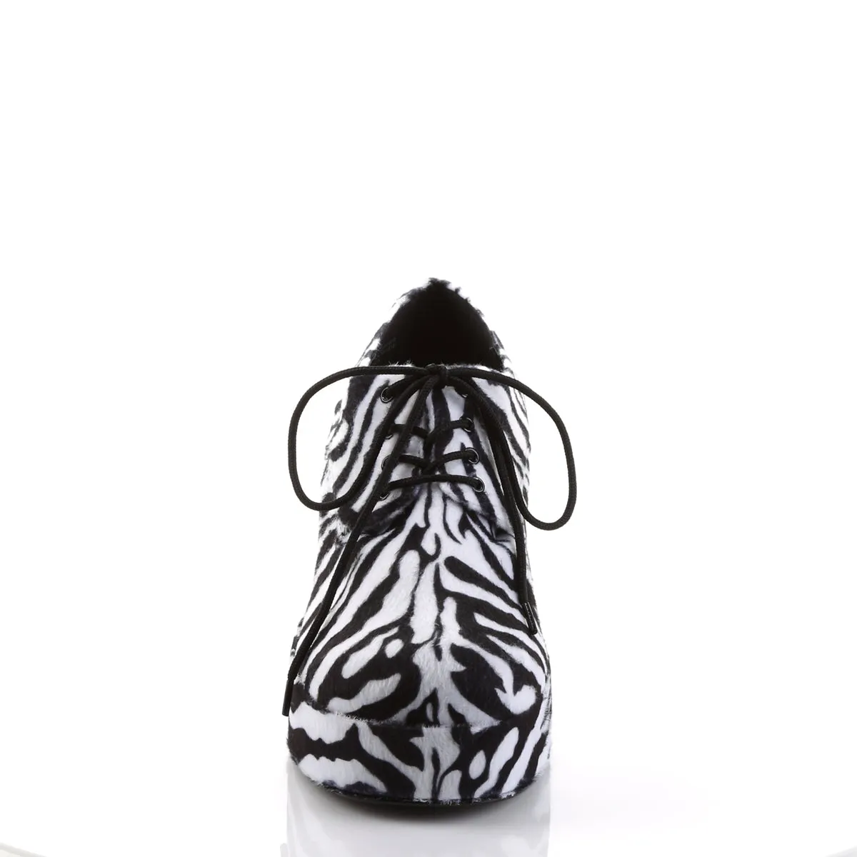 PIMP-02 Fancy Dress Costume Funtasma Men's Shoes Zebra Fur