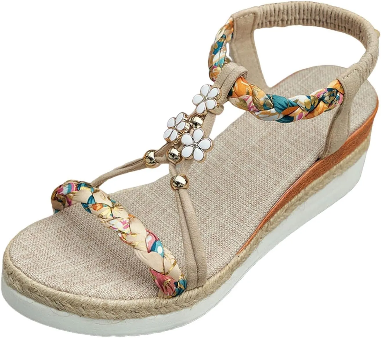 Platform Sandals Women Casual Bohemian Beach Sandals Flip Flops Open Toe Shoes Casual Dressy Sandal 2025