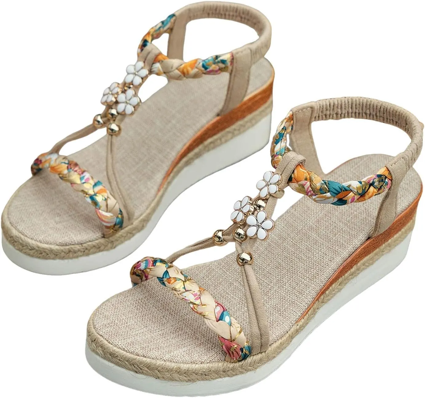 Platform Sandals Women Casual Bohemian Beach Sandals Flip Flops Open Toe Shoes Casual Dressy Sandal 2025