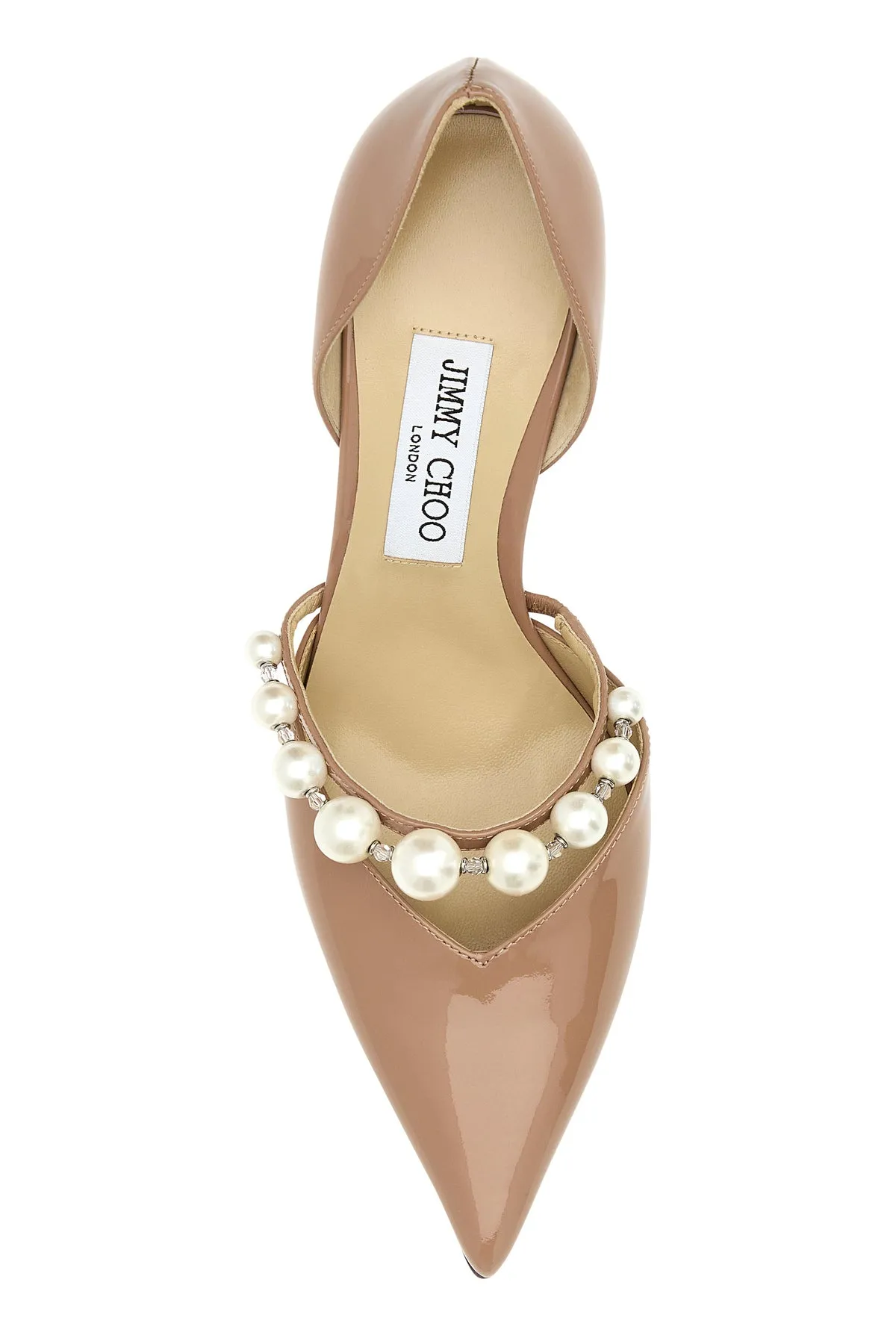 Powder pink leather Aurelie 85 pumps