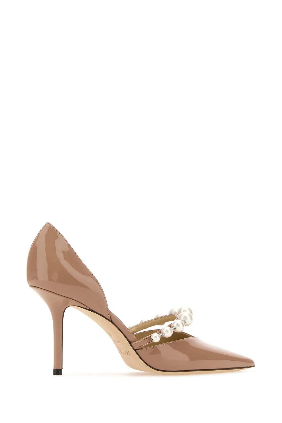 Powder pink leather Aurelie 85 pumps