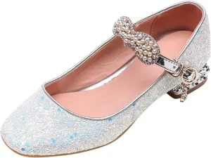 Princess Costumes Shoes, Cosplay Birthday Party Dress Up Sandals for Girls, Toddler or Kids