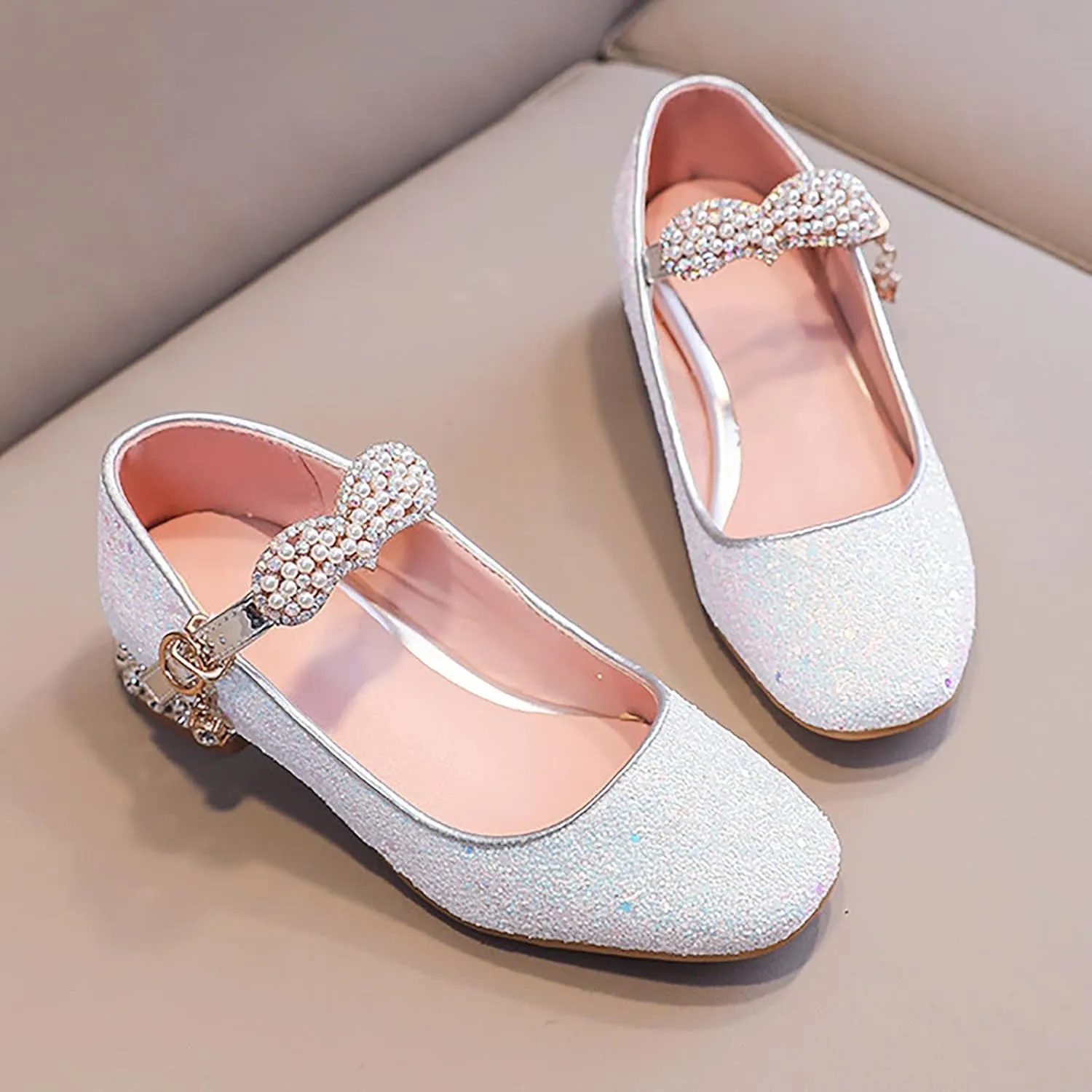 Princess Costumes Shoes, Cosplay Birthday Party Dress Up Sandals for Girls, Toddler or Kids