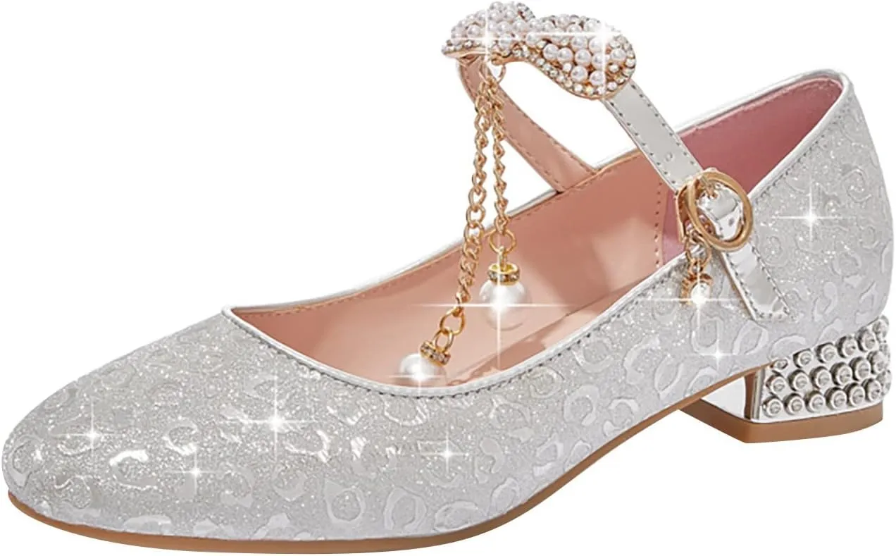 Princess Costumes Shoes, Cosplay Birthday Party Dress Up Sandals for Girls, Toddler or Kids