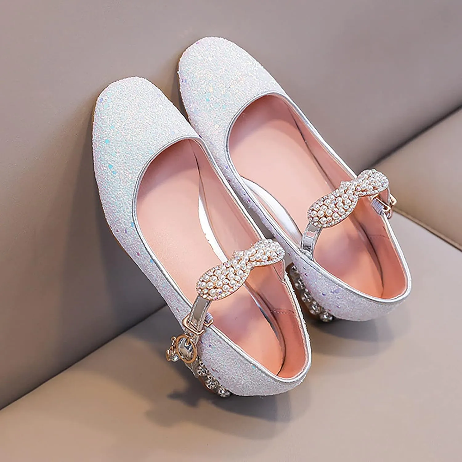 Princess Costumes Shoes, Cosplay Birthday Party Dress Up Sandals for Girls, Toddler or Kids