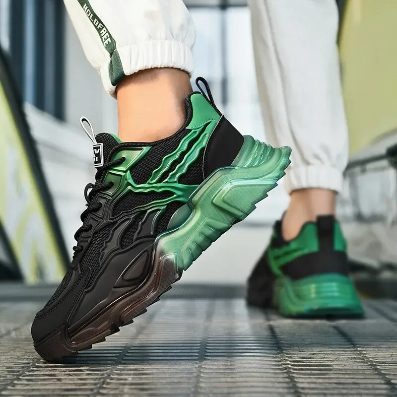 RADIENT Men's Two Tone Gradient Sneakers