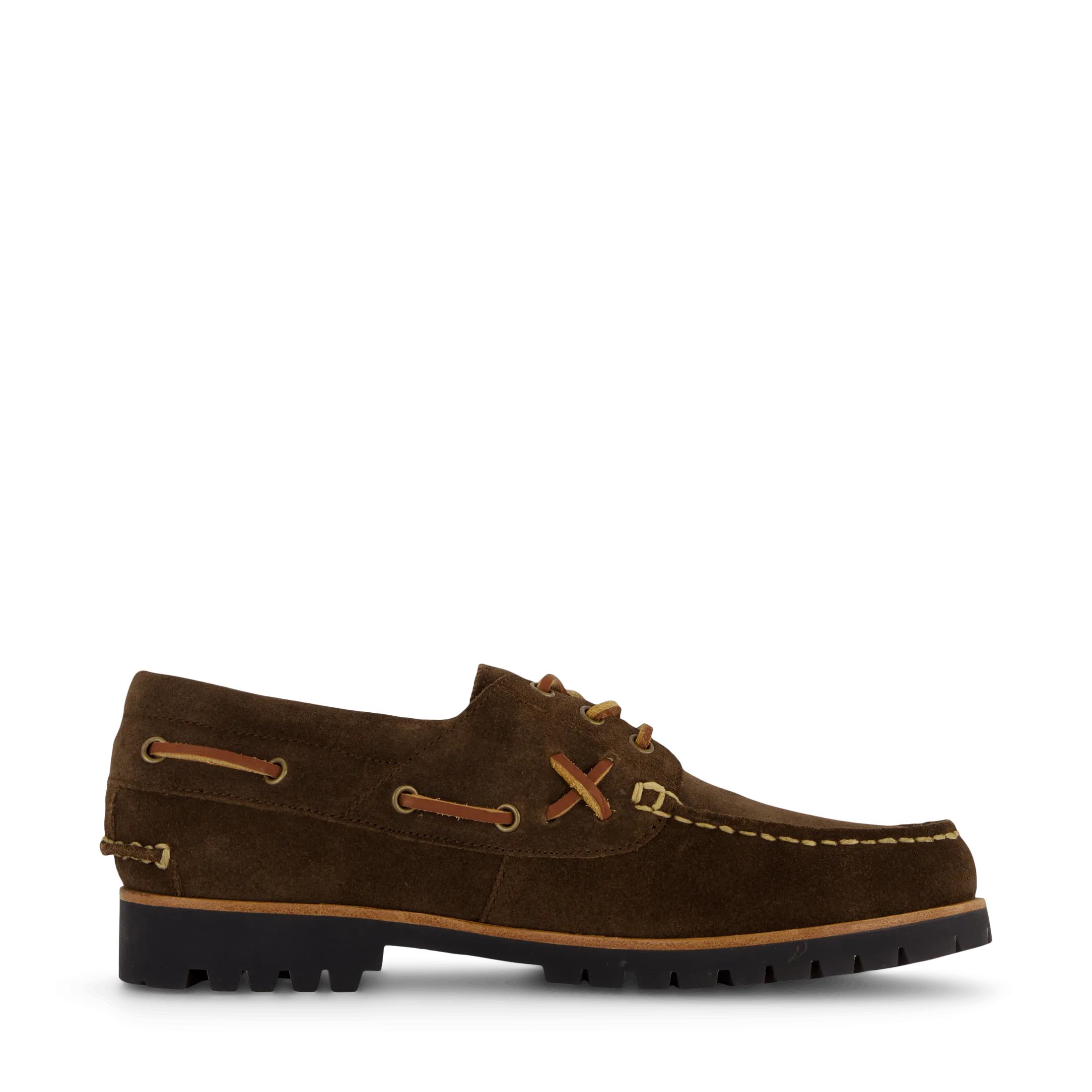 Ranger Suede Boat Shoe Chocolate Brown