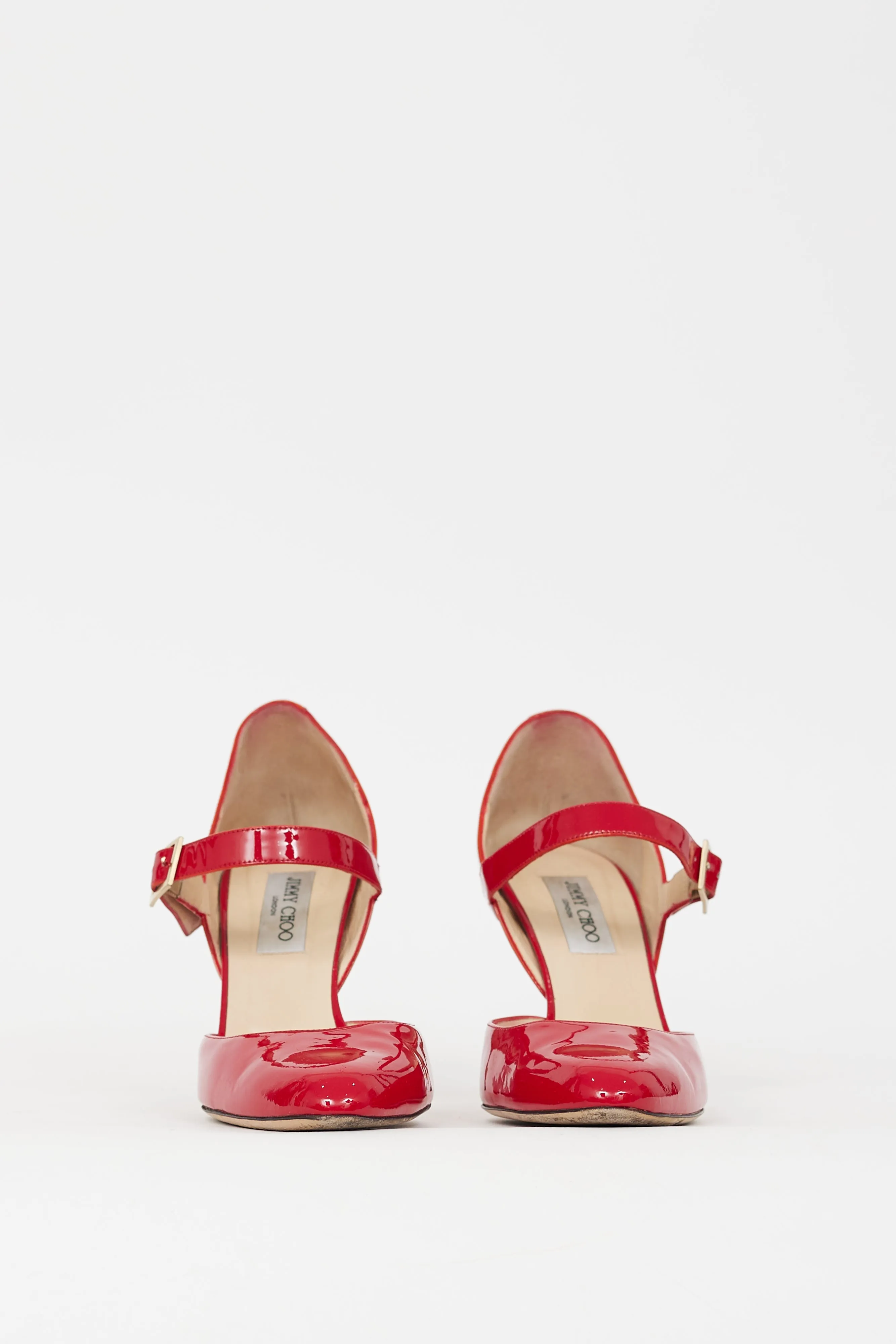 Red Patent Leila Mary Jane Pump