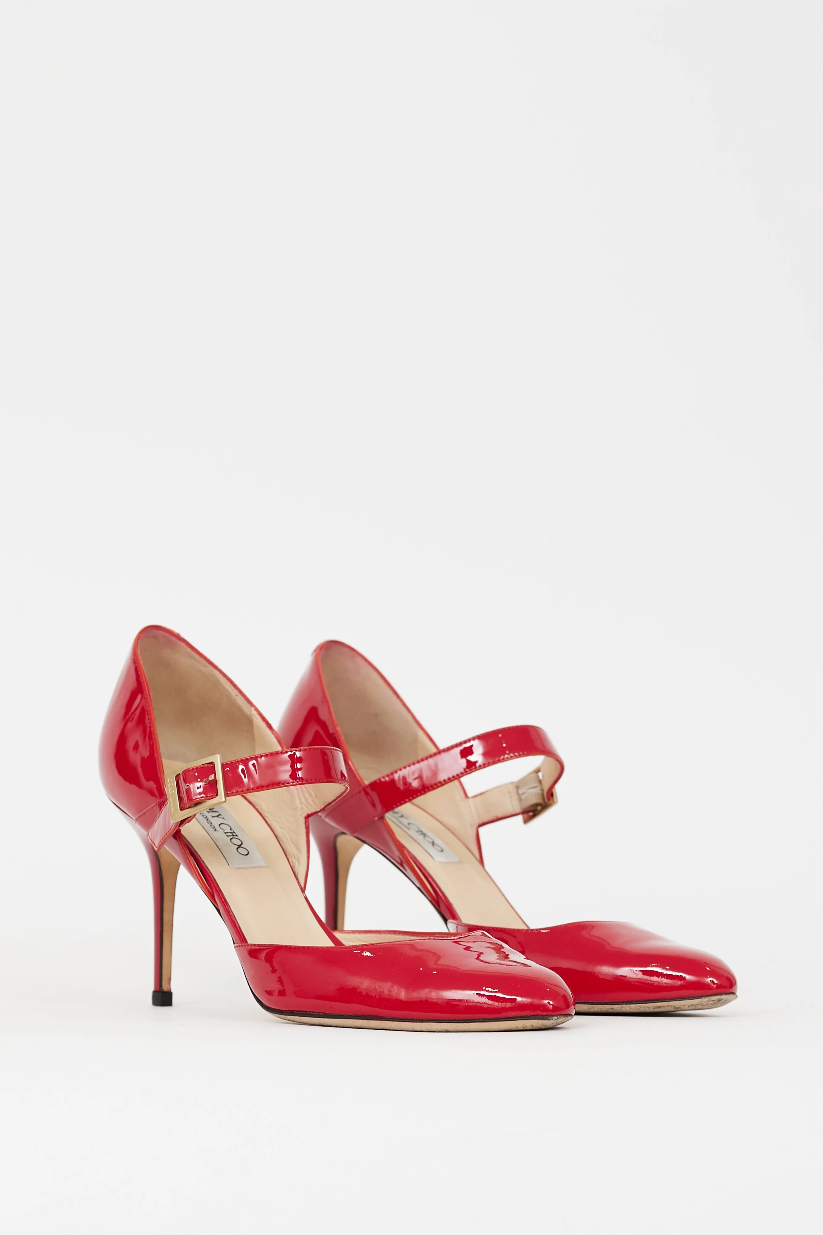 Red Patent Leila Mary Jane Pump