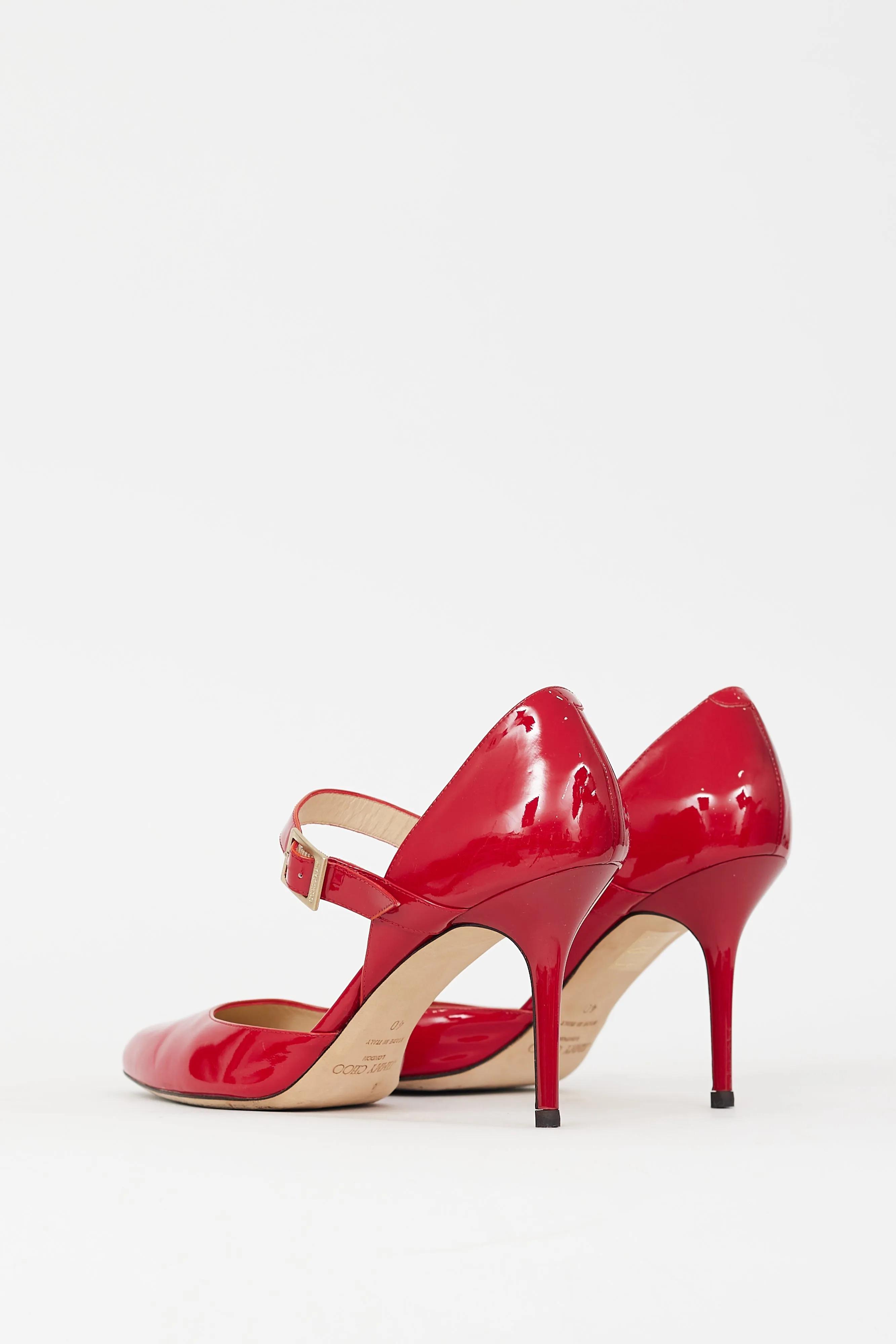 Red Patent Leila Mary Jane Pump