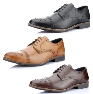 Red Tape Crick Claydon Mens Leather Lace Up Brogue Formal Shoes