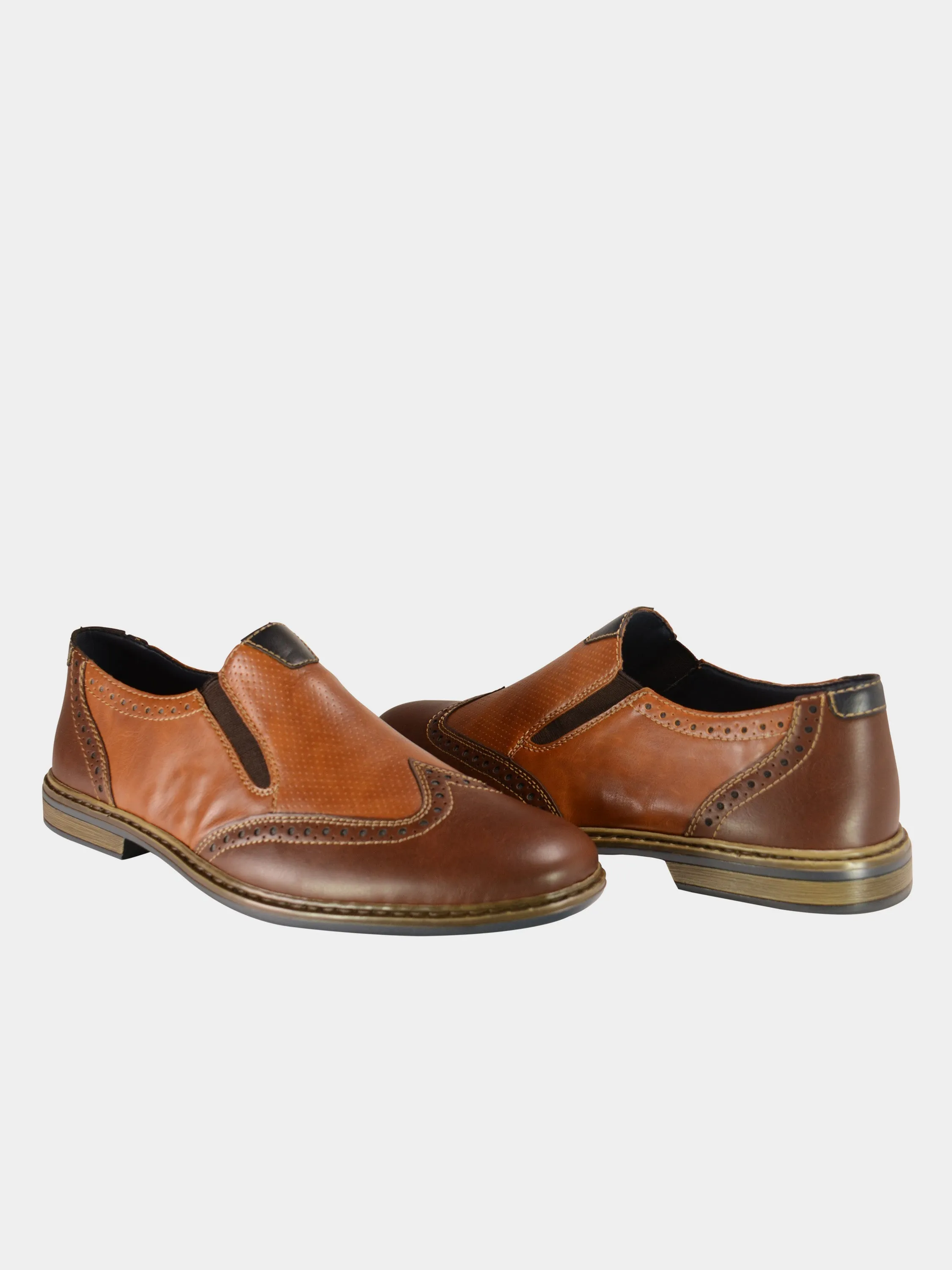 Rieker 13473 Men's Slip On Leather Shoes
