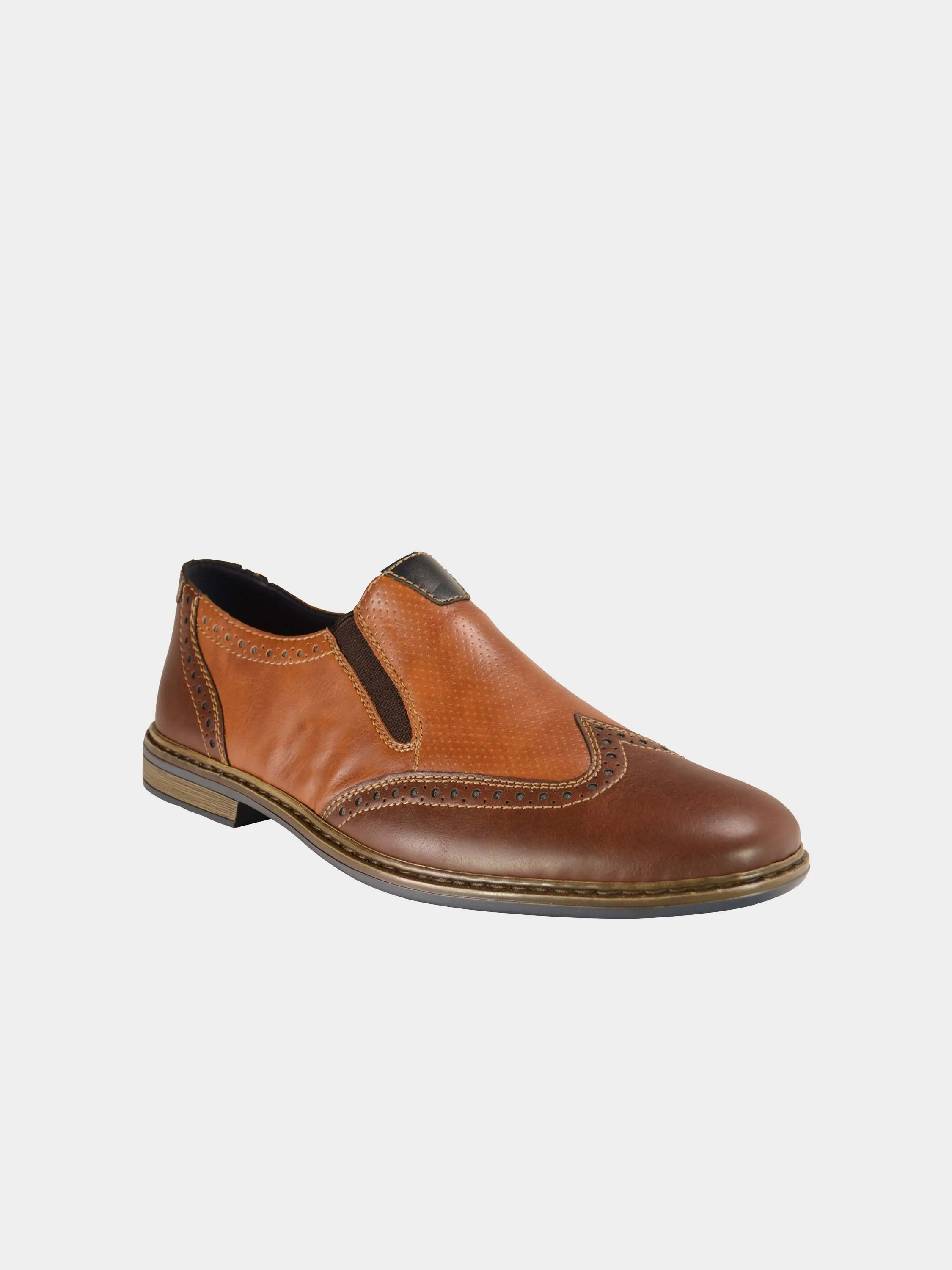 Rieker 13473 Men's Slip On Leather Shoes
