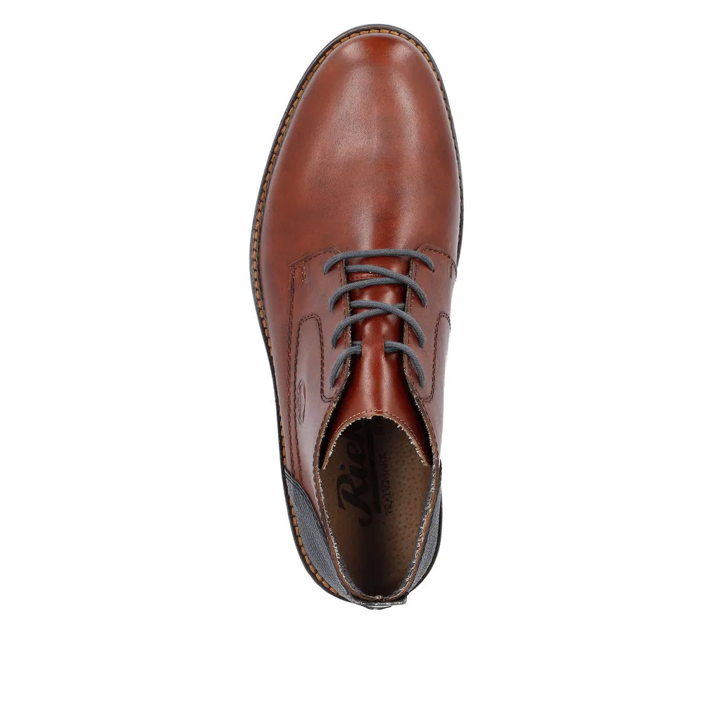 Rieker Men's Leather Lace Up Chukka Boot