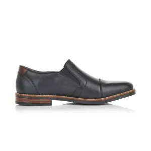 Rieker Men's Slip On Dress Shoes- Black