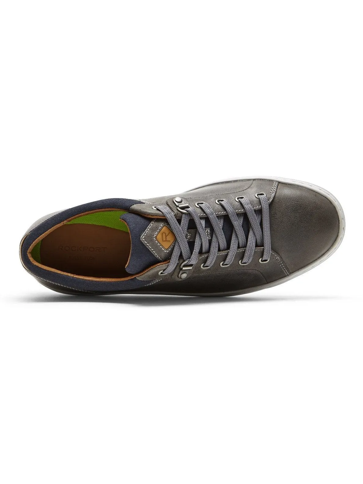 Rockport Men's Pulsetech Cupsole Sneakers Steel Grey Leather CI6216