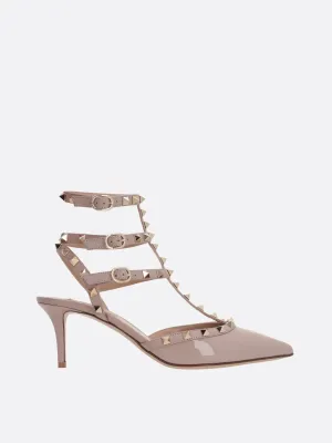 Rockstud Slingback Pumps in Patent Leather