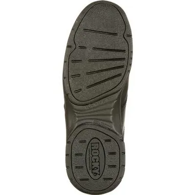 Rocky Men's Slipstop 911 4" Soft Toe WP Oxford Duty Shoe- Black- FQ0002034