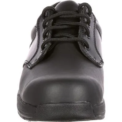 Rocky Men's Slipstop 911 4" Soft Toe WP Oxford Duty Shoe- Black- FQ0002034