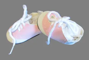 Saddle Oxford Shoes 18 & 15 inch Doll: Pink & White