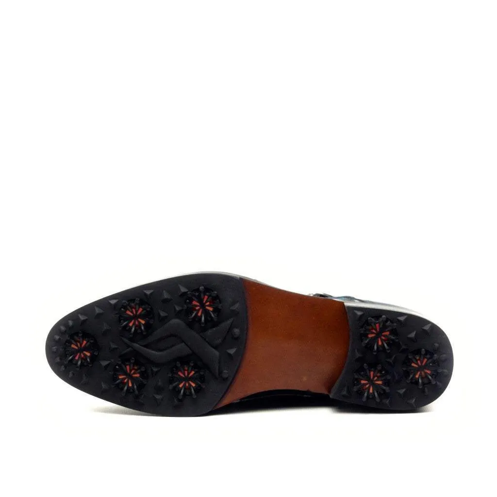 Saddle-Painted Calf, Sartorial, Brown, Blue-Wholesale