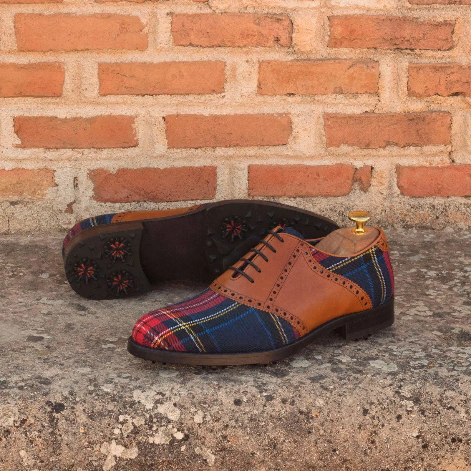 Saddle-Painted Calf, Sartorial, Brown, Blue-Wholesale