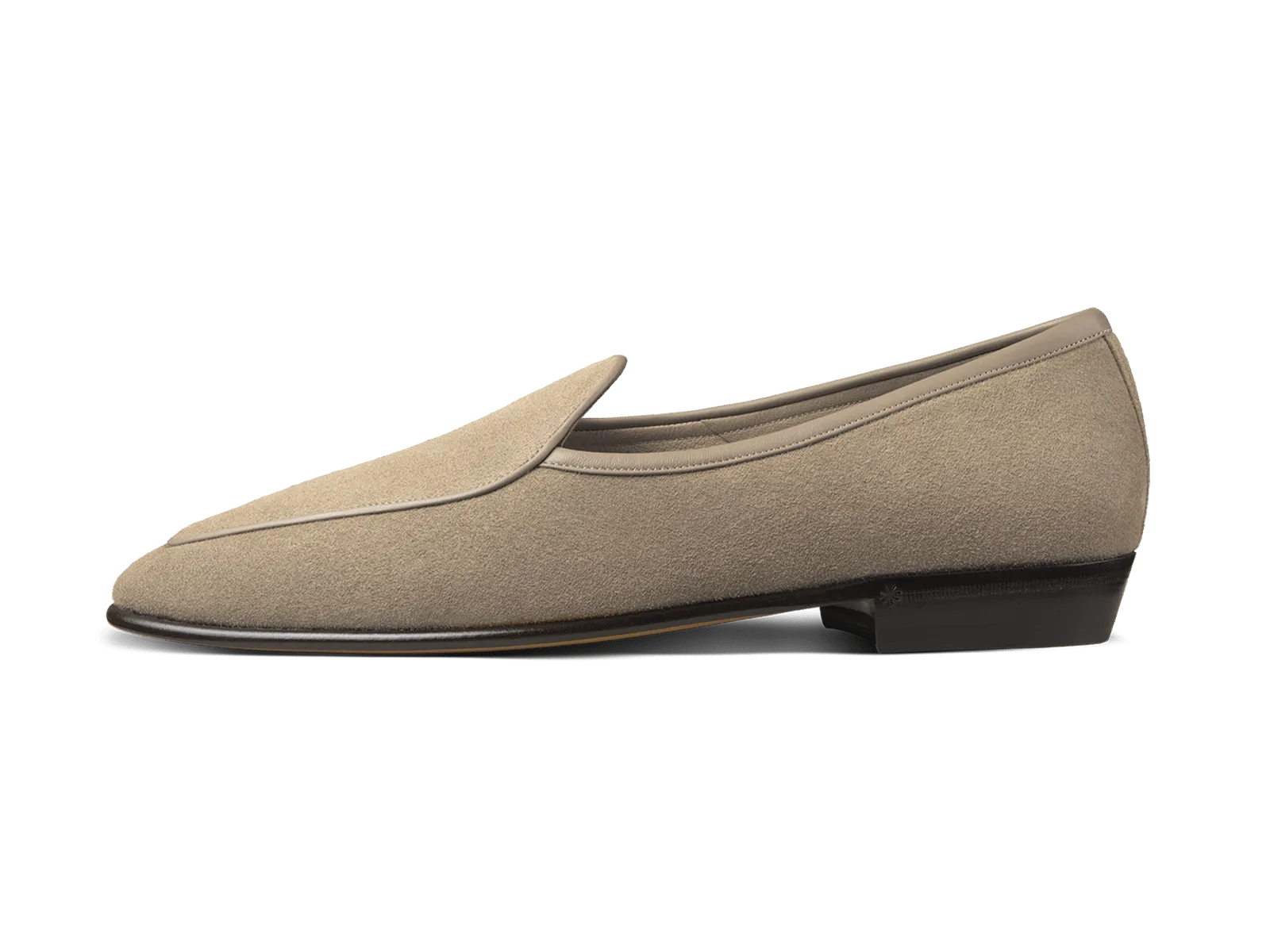 Sagan Classic Loafers in Greige Asteria Suede