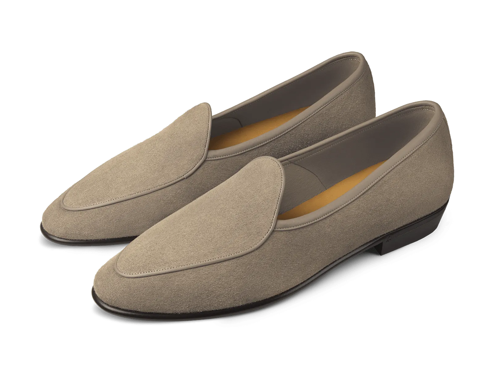 Sagan Classic Loafers in Greige Asteria Suede