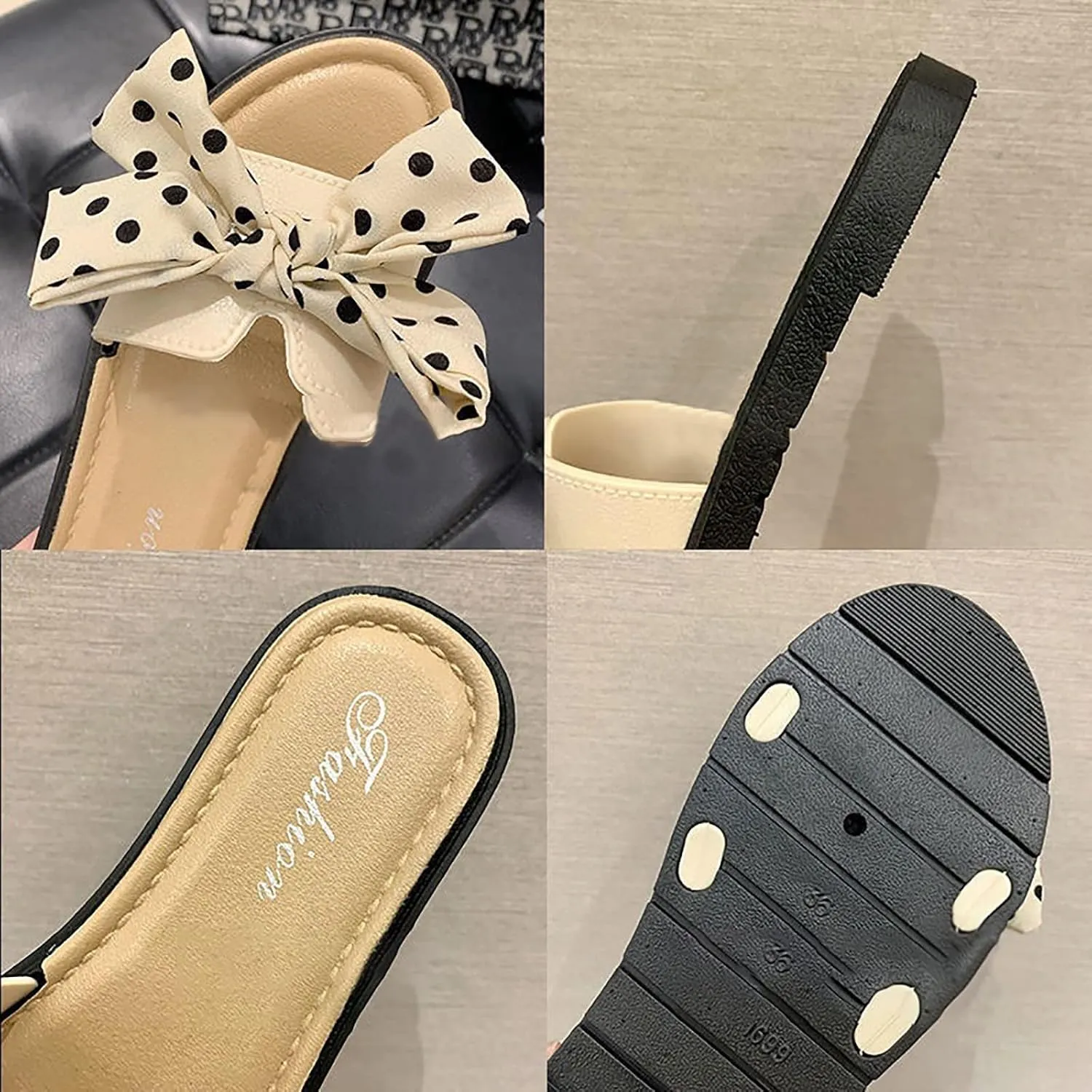 Sandals Women Dressy Summer Women's Summer Beach Casual Bow Flat Slippers