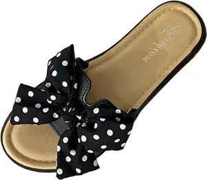 Sandals Women Dressy Summer Women's Summer Beach Casual Bow Flat Slippers