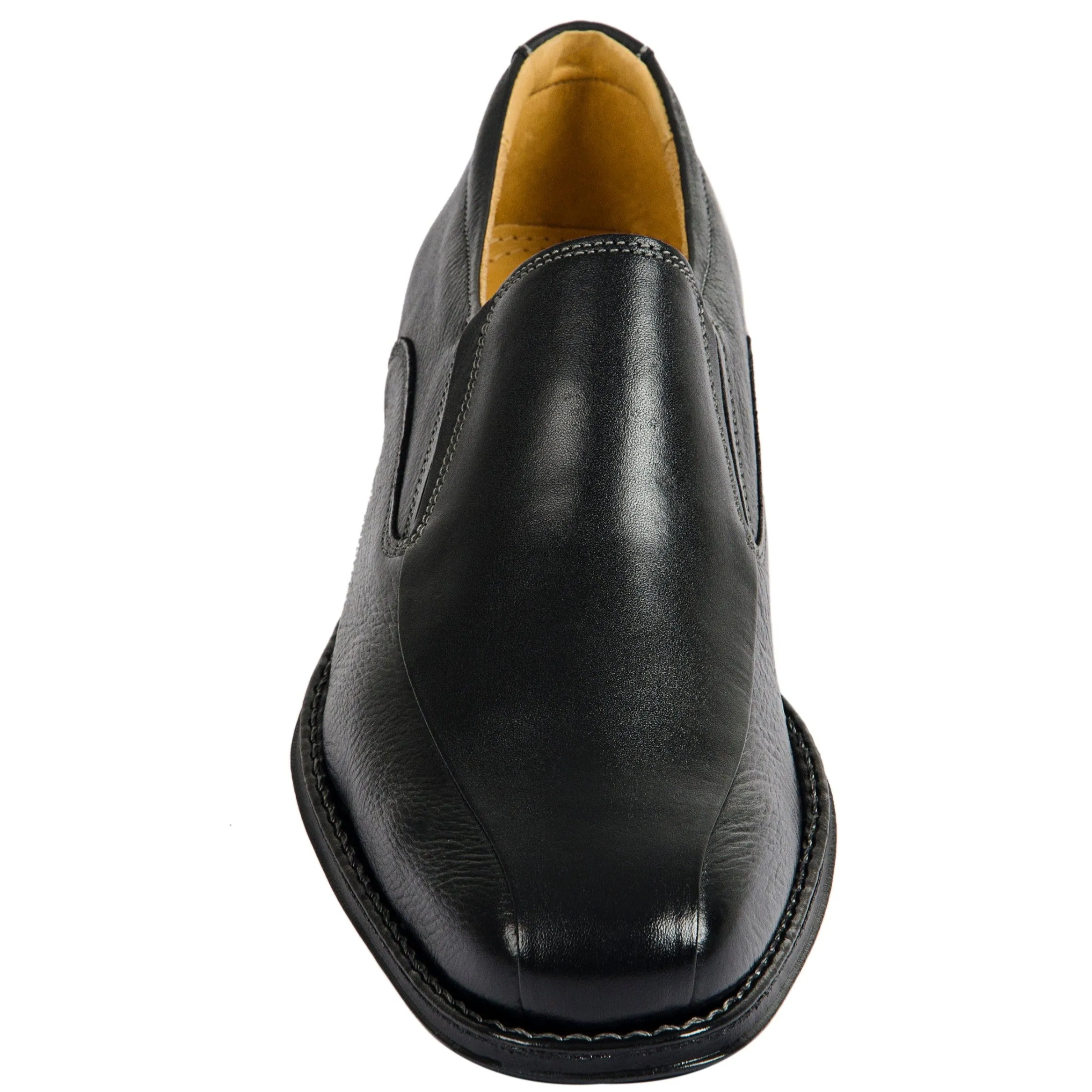 Sandro Moscoloni Men's Shoe Genuine Leather Plain Toe Slip On Granada