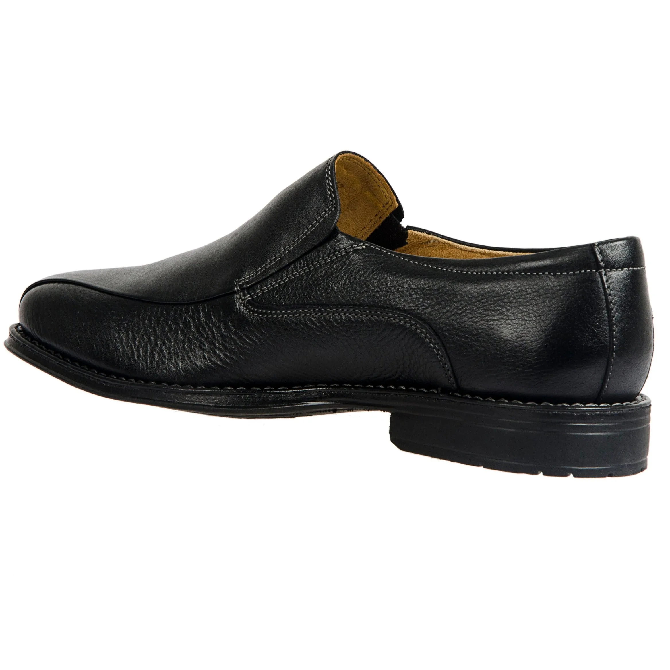 Sandro Moscoloni Men's Shoe Genuine Leather Plain Toe Slip On Granada