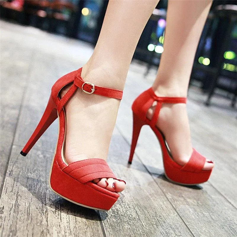 SASSY SUEDE SANDAL