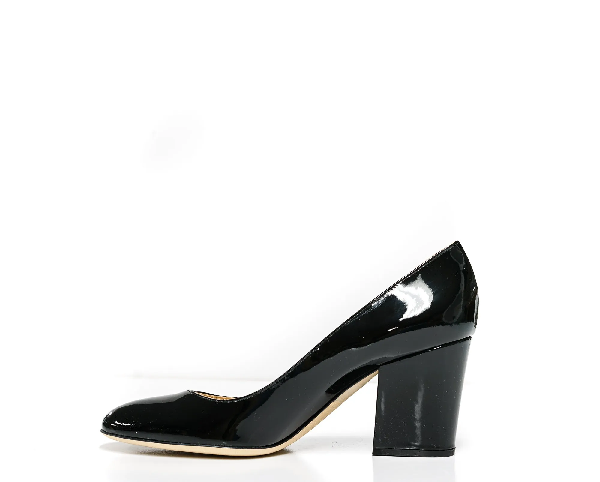 Sergio Rossi Women's Black Patent Pump A75252 40% OFF