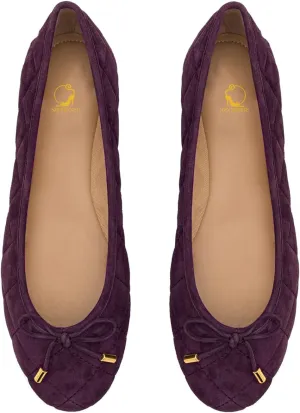 SHODENSE Women Bow Flats Suede Slip On Ballet Flats Round Closed Toe Quilted Ballerina Flats Comfort Flat Heel Dress Shoes Plaid Ladies Cute Elegant Casual Club Driver Flat Shoes Fall Daily 4-11 M US