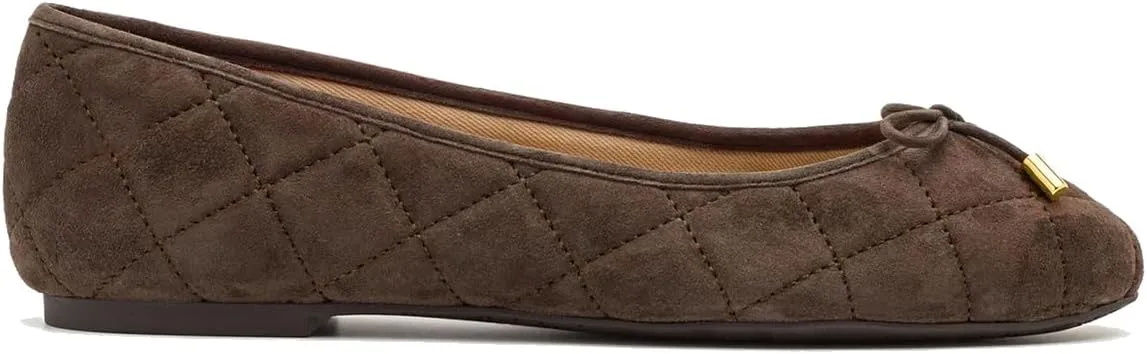 SHODENSE Women Bow Flats Suede Slip On Ballet Flats Round Closed Toe Quilted Ballerina Flats Comfort Flat Heel Dress Shoes Plaid Ladies Cute Elegant Casual Club Driver Flat Shoes Fall Daily 4-11 M US