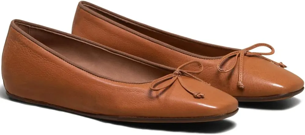 SHODENSE Women Flats Shoes Bow Square Closed Toe Ballet Flats Slip On Metallic Flat Shoe Matte Patent Leather Snakeskin Low Hidden Wedge Heel Office Work Shoes Driving Flats Church Club Fall 4-11 M US