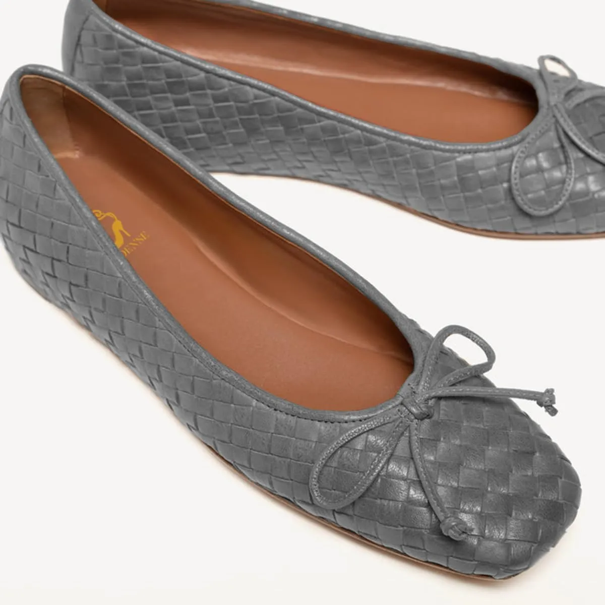 SHODENSE Women Flats Shoes Bow Square Closed Toe Ballet Flats Slip On Metallic Flat Shoe Matte Patent Leather Snakeskin Low Hidden Wedge Heel Office Work Shoes Driving Flats Church Club Fall 4-11 M US