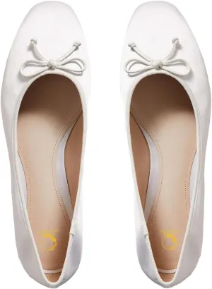 SHODENSE Women Satin Flats Shoes Bow Square Closed Toe Slip On Ballet Flats Slip On Comfortable Flat Heel Office Work Shoes Girls Driving Flats Club Church Spring Fall Dance Dress Flats 4-11 M US