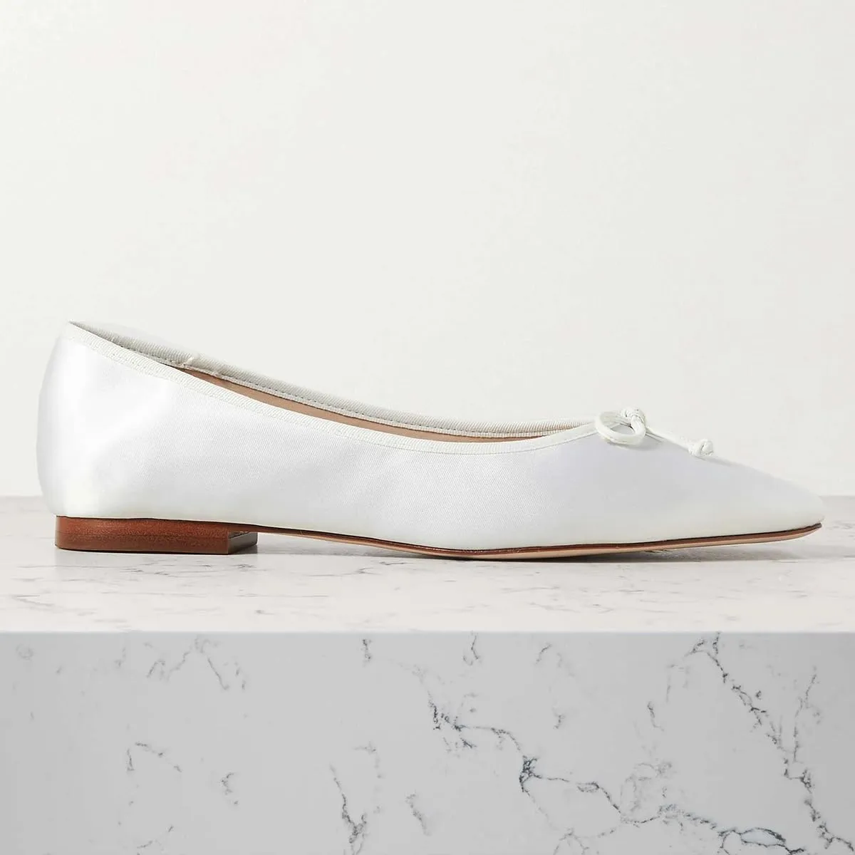 SHODENSE Women Satin Flats Shoes Bow Square Closed Toe Slip On Ballet Flats Slip On Comfortable Flat Heel Office Work Shoes Girls Driving Flats Club Church Spring Fall Dance Dress Flats 4-11 M US