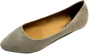 Shoes 18 Womens Faux Suede Rhinestone Ballerina Ballet Flats Shoes
