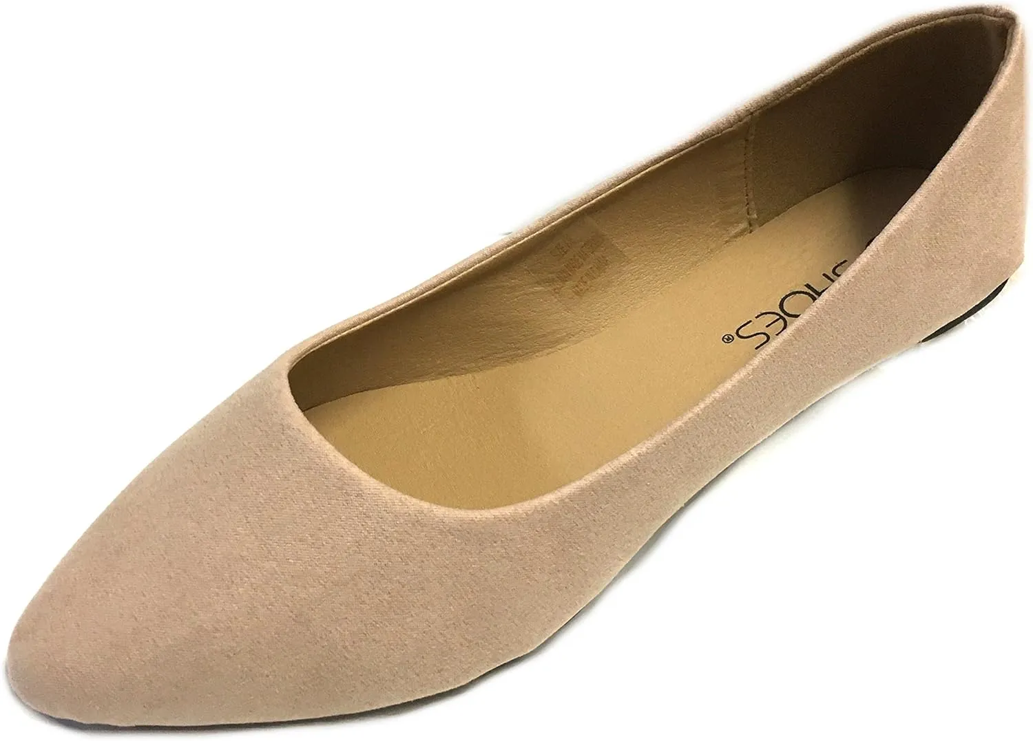 Shoes 18 Womens Faux Suede Rhinestone Ballerina Ballet Flats Shoes