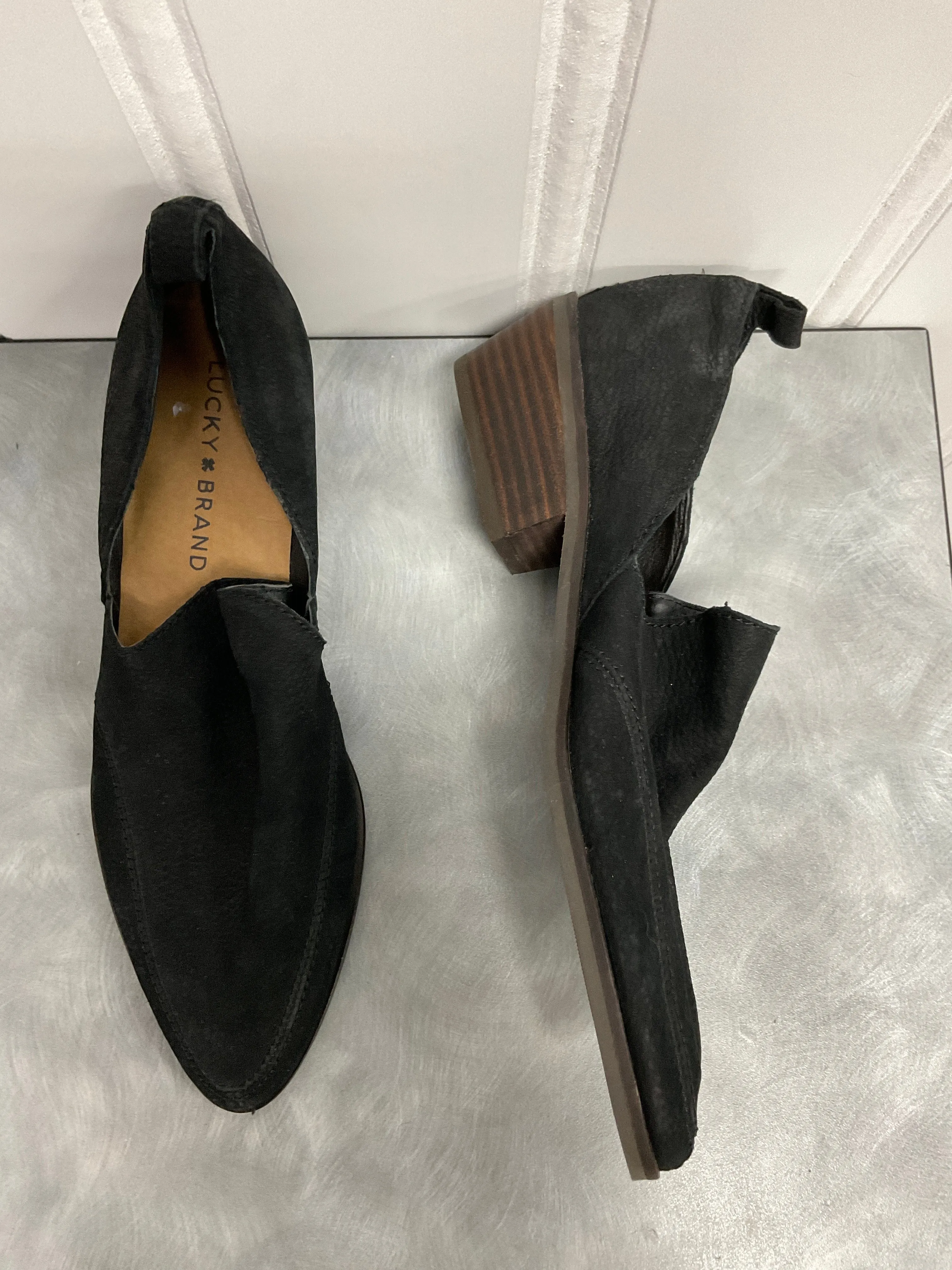 Shoes Heels Block By Lucky Brand In Black, Size:7