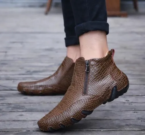 Shoes - Male Fashion Outdoor Martin Chelsea Ankle Boots
