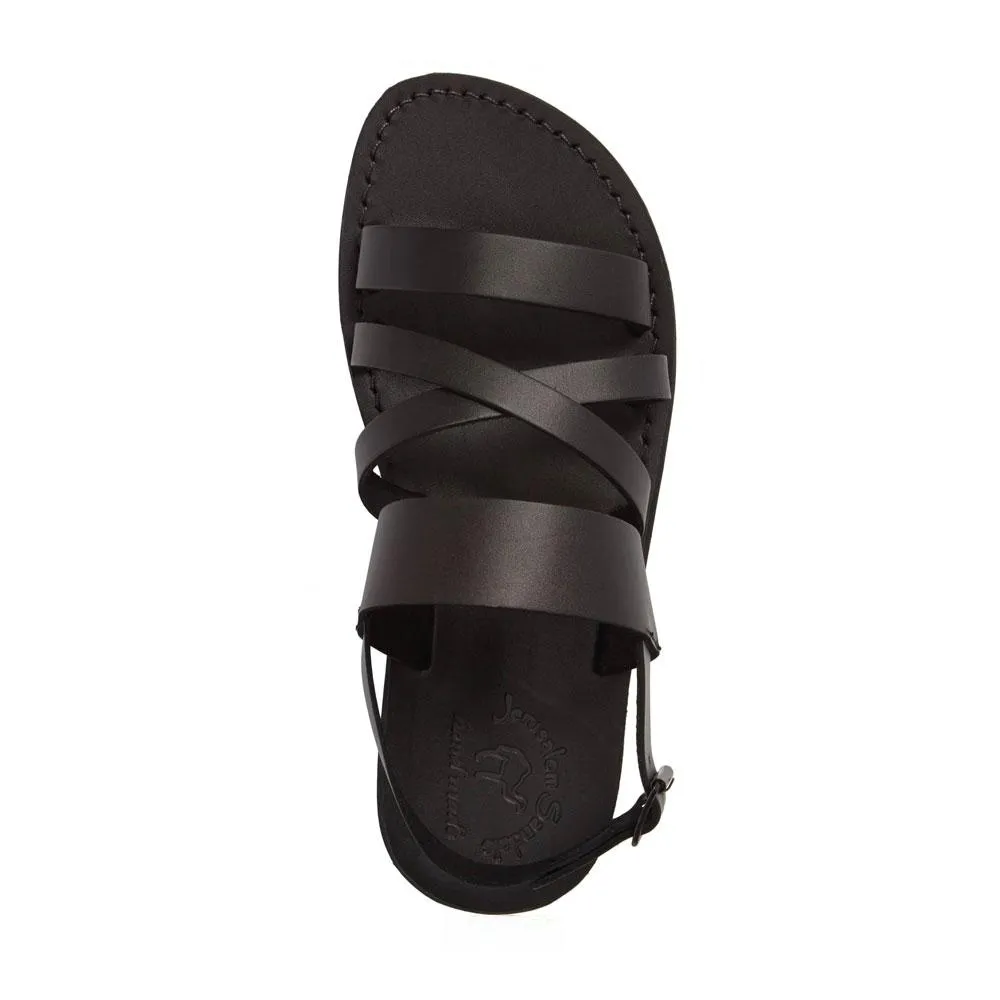 Silas - Leather Slingback Sandal | Black