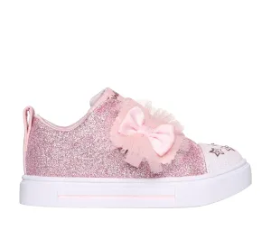 Skechers Kid's Twinkle Sparks Sneakers- Glitter Gems/ Rose Gold
