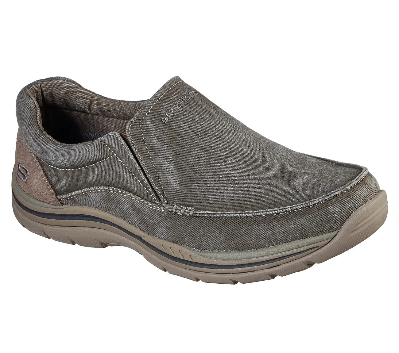 Skechers MEN RELAXED FIT EXPECTED - AVILLO-64109 Extra Wide Fit KHAKI