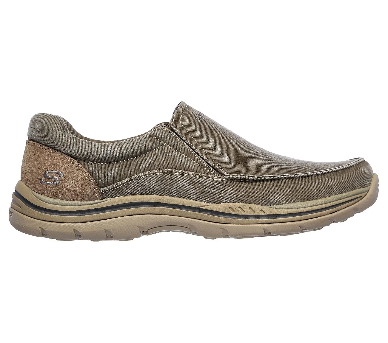 Skechers MEN RELAXED FIT EXPECTED - AVILLO-64109 Extra Wide Fit KHAKI