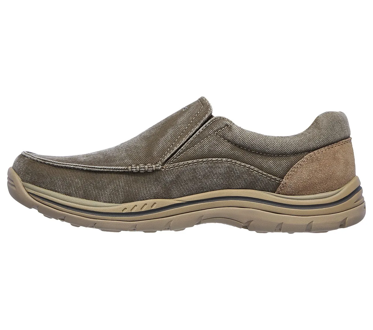 Skechers MEN RELAXED FIT EXPECTED - AVILLO-64109 Extra Wide Fit KHAKI
